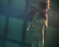 Siskina And Polcharova Strip Nude Underwater9