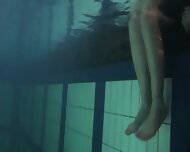 Siskina And Polcharova Strip Nude Underwater13