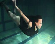 Siskina And Polcharova Strip Nude Underwater6